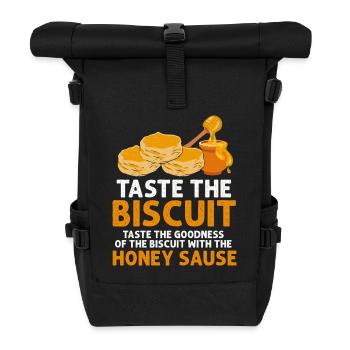 Biscuit Honey Sizzle Tee - Roll Top Backpack - black - Front