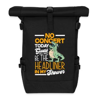 No concert today sad music - Roll Top Backpack - black - Front