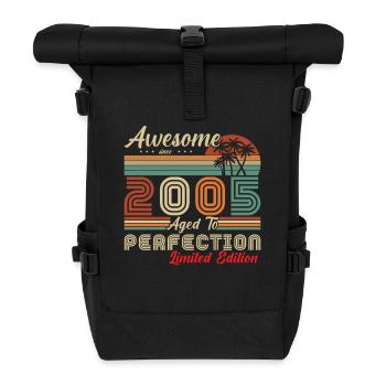 awesome since  2005 - Sac à dos roll top - noir - Devant