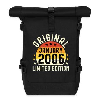 Anniversary January 2006 Limited Edition Original - Roll Top Backpack - black - Front