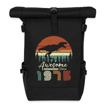 awsome_since_dinaseur_1975 - Sac à dos roll top - noir - Devant