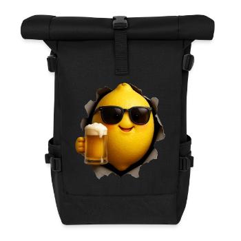 Lemon Beer Lemon - Roll Top Backpack - black - Front