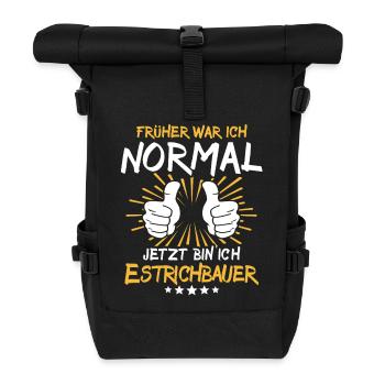 Screed Builder Saying - Roll Top Backpack - black - Front