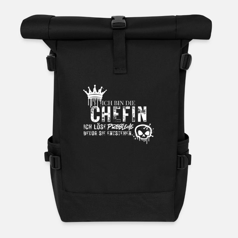 Je suis le patron du bureau de résolution de problèmes en disant - Sac à dos roll top - noir
