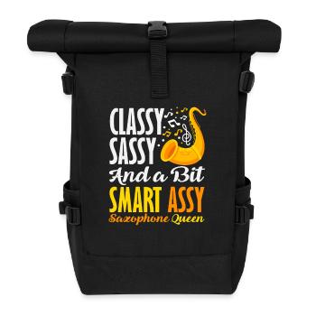 Saxophoniste élégante et effrontée Queen Women - Sac à dos roll top - noir - Devant