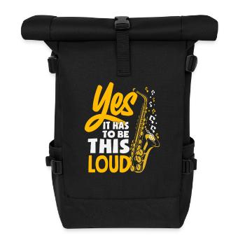 Ja, Es Muss Laut Sein Saxophon Saxophonist Band - Sac à dos roll top - noir - Devant