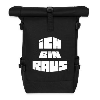 I'm out - Roll Top Backpack - black - Front