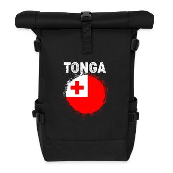 Tonga Tonga Tonga Rugby Tonga - Rolltop Rucksack - Schwarz - Vorne
