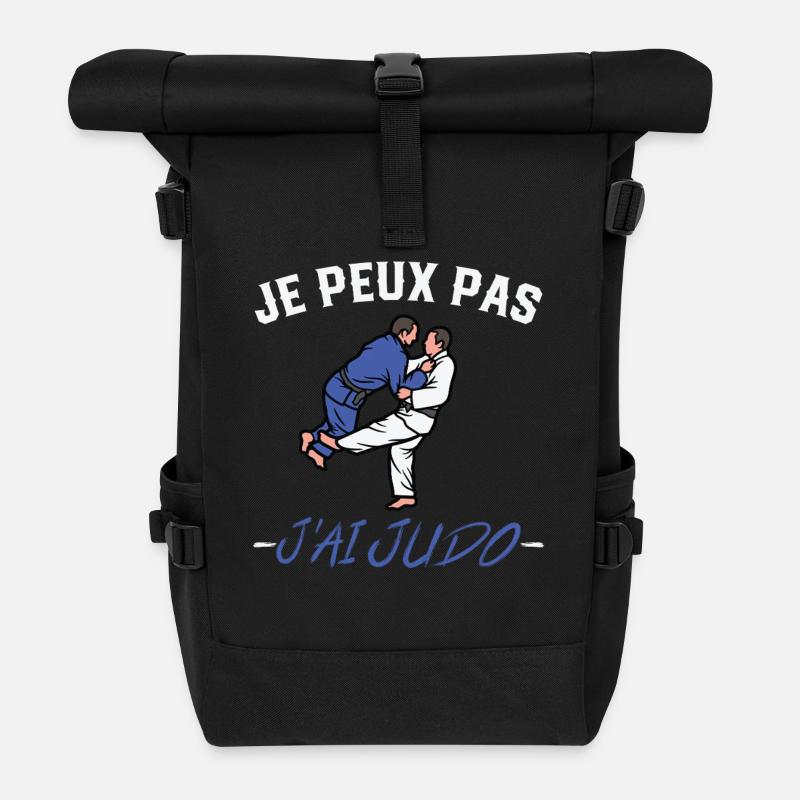 Ich kann nicht. Ich habe Judo. - Rolltop Rucksack - Schwarz