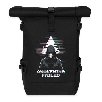 Hacker glitch avec un look « Awakening Failed » - Sac à dos roll top - noir - Devant
