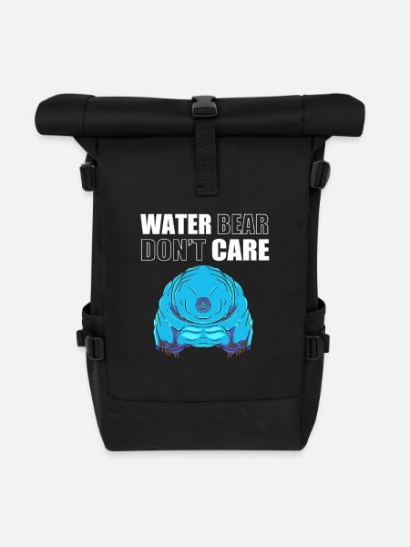 Tardigrade Tardigrades Bärtierchen Wasserbär - Rolltop Rucksack - Schwarz