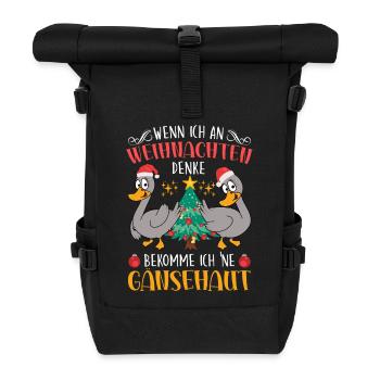 Christmas Christmas Gifts - Roll Top Backpack - black - Front