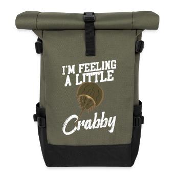 Propriétaire de crabe fer à cheval Biologiste chélicérate - Sac à dos roll top - olive/noir - Devant