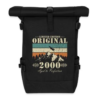 Original limité 2000 – Art mature - Sac à dos roll top - noir - Devant