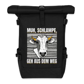 Kuhwitz get out of the way - Roll Top Backpack - black - Front