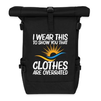 Nudité Camp nudiste Nudiste Camp Naturisme - Sac à dos roll top - noir - Devant