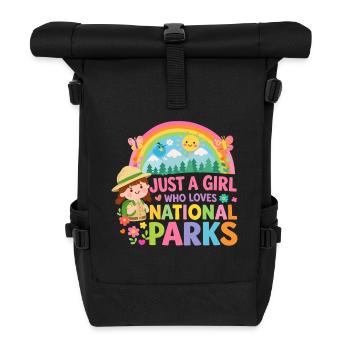 Just a Girl Love Parks National - Sac à dos roll top - noir - Devant