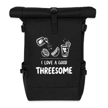 Zitrus-Limonaden-Szene - Rolltop Rucksack - Schwarz - Vorne