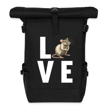 Rat Rat - Roll Top Backpack - black - Front