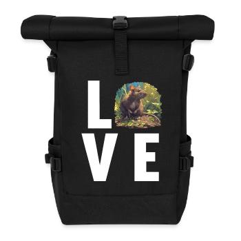 Rat Rat - Roll Top Backpack - black - Front