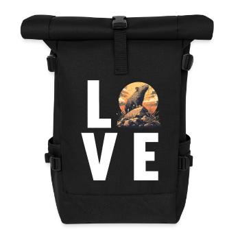 Rat Rat - Roll Top Backpack - black - Front