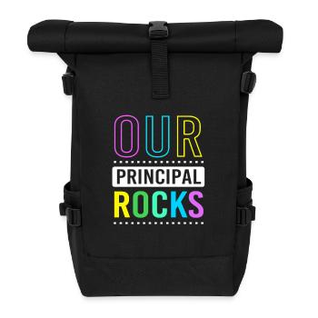 Director of School Management School Principal Principal - Roll Top Backpack - black - Front