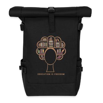 Black History Month - Rolltop Rucksack - Schwarz - Vorne