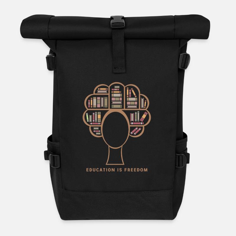 Black History Month - Rolltop Rucksack - Schwarz