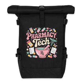 Illustration de pharmacie PharmaTech - Sac à dos roll top - noir - Devant