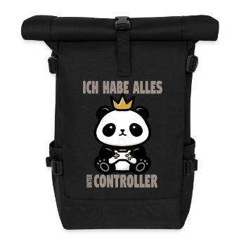 ich habe alles unter controller - Rolltop Rucksack - Schwarz - Vorne