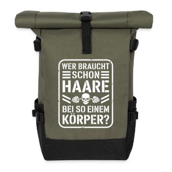 Chauve qui a besoin de cheveux Chauve Chauve - Sac à dos roll top - olive/noir - Devant