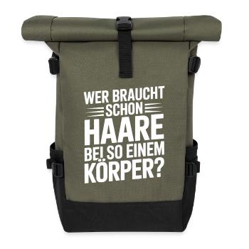 Chauve qui a besoin de cheveux Chauve Chauve - Sac à dos roll top - olive/noir - Devant