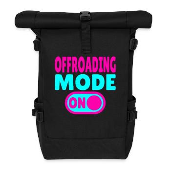 Offroading Mode ON – Off-Road Adventure - Roll Top Backpack - black - Front