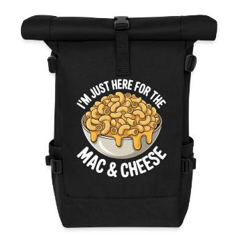 Fan de macaroni au fromage - Je suis juste là - Sac à dos roll top - noir - Devant