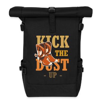 Dust on your boots – Western Boot - Roll Top Backpack - black - Front