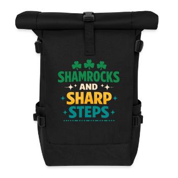 Irish Dance Step-dancing Celtic Fan - Roll Top Backpack - black - Front