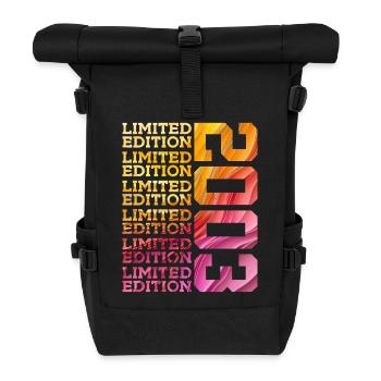 LIMITED EDITION 2003 23 JAHRE 23. GEBURTSTAG - Rolltop Rucksack - Schwarz - Vorne