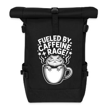 Dictons du café Caféine Cadeau drôle de café - Sac à dos roll top - noir - Devant