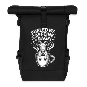 Dictons du café Caféine Cadeau drôle de café - Sac à dos roll top - noir - Devant