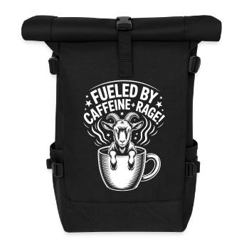 Dictons du café Caféine Cadeau drôle de café - Sac à dos roll top - noir - Devant