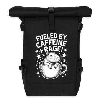 Dictons du café Caféine Cadeau drôle de café - Sac à dos roll top - noir - Devant