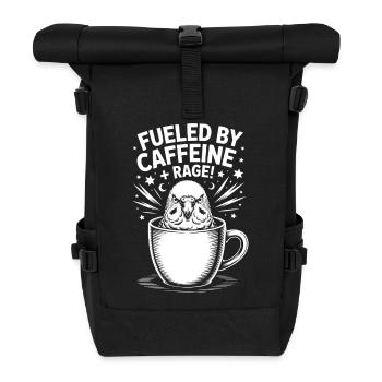 Dictons du café Caféine Cadeau drôle de café - Sac à dos roll top - noir - Devant