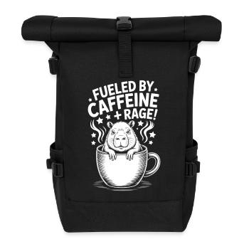 Dictons du café Caféine Cadeau drôle de café - Sac à dos roll top - noir - Devant
