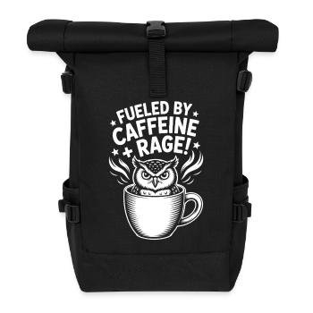 Dictons du café Caféine Cadeau drôle de café - Sac à dos roll top - noir - Devant