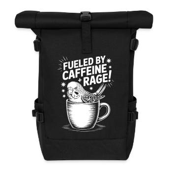 Dictons du café Caféine Cadeau drôle de café - Sac à dos roll top - noir - Devant