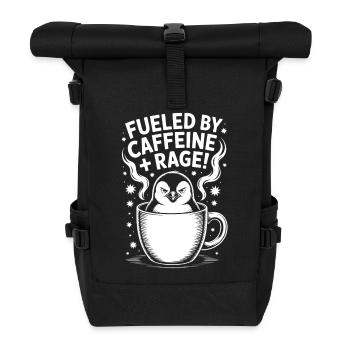 Dictons du café Caféine Cadeau drôle de café - Sac à dos roll top - noir - Devant