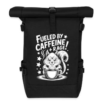 Dictons du café Caféine Cadeau drôle de café - Sac à dos roll top - noir - Devant