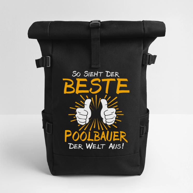 Idée cadeau pour constructeur de piscines Sac à dos roll top