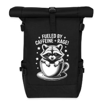Dictons du café Caféine Cadeau drôle de café - Sac à dos roll top - noir - Devant