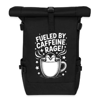 Dictons du café Caféine Cadeau drôle de café - Sac à dos roll top - noir - Devant